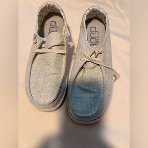 Hey Dude Gold Sparkle Wendy Shoes, Size 9